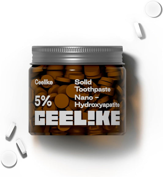 CEELIKE 5% Hydroxyapatite Toothpaste Tablets – Natural Cleaning, Gentle Gum Care